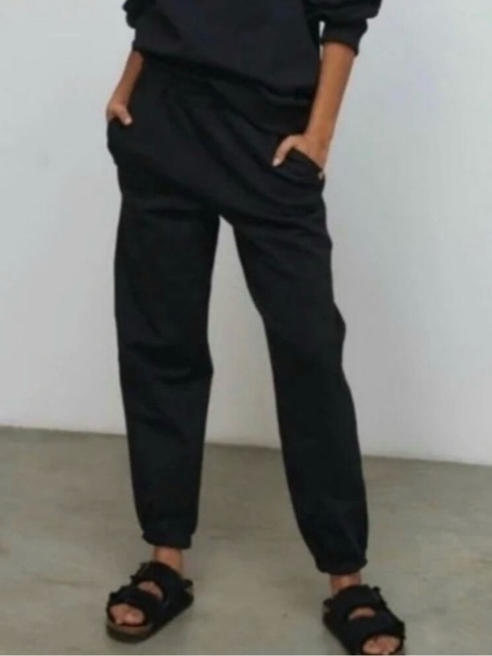 lunya Black Track Pants & Joggers